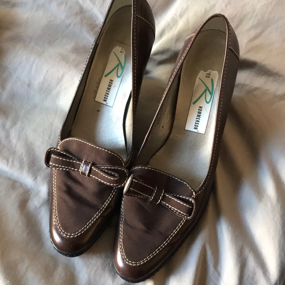 Ros Hommerson Cute Brown Professional Kitten Heels